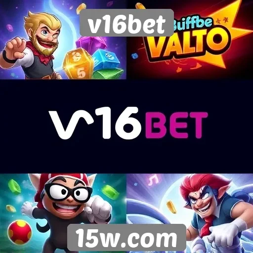 Diversidade de jogos disponíveis no site v16bet
